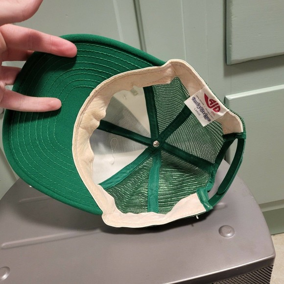 VTG 70s 80s Boston Celtics NBA AJD Lucky Stripes USA Made Snapback Mesh Hat Cap - Picture 7 of 10